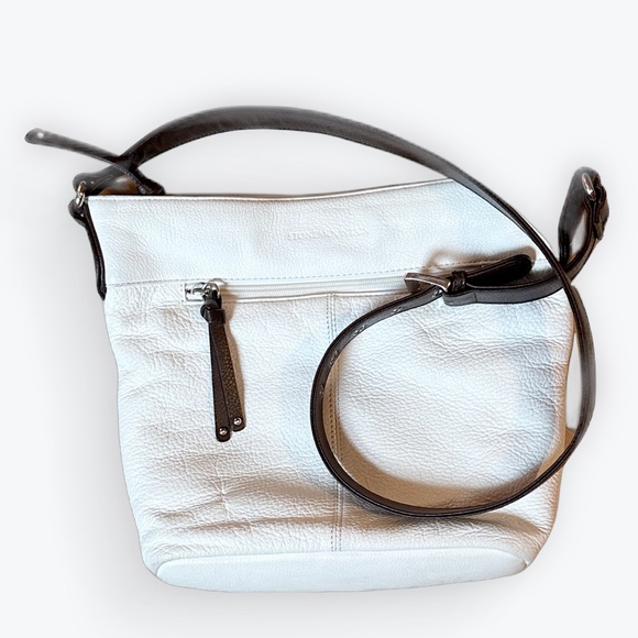 Stone Mountain White Leather Bag - Picture 4 of 16